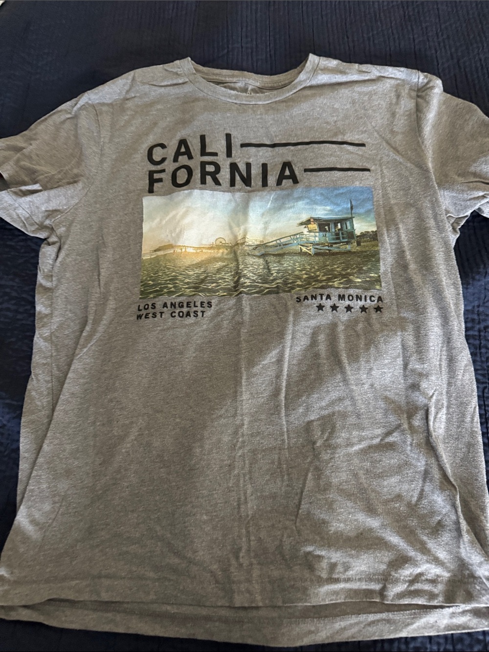 Aeropostale Gray Tee with Subtle Logo Print - Picture 1 of 3